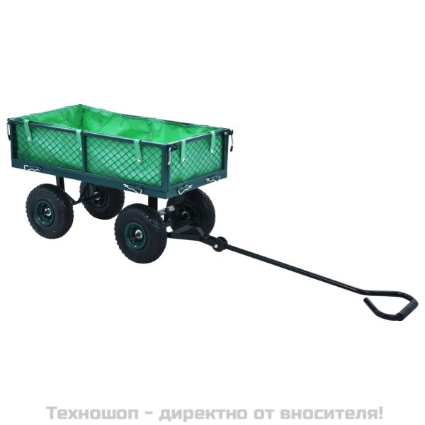 Градинска ръчна количка, зелена, 250 кг