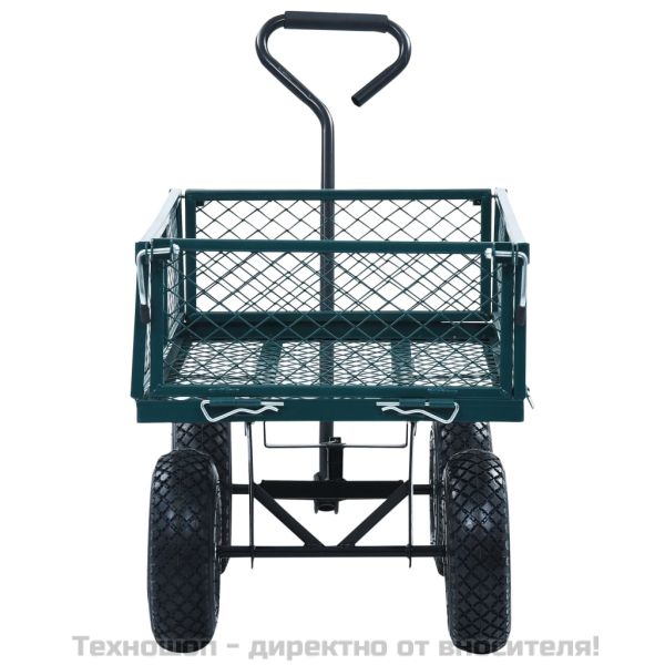 Градинска ръчна количка, зелена, 250 кг