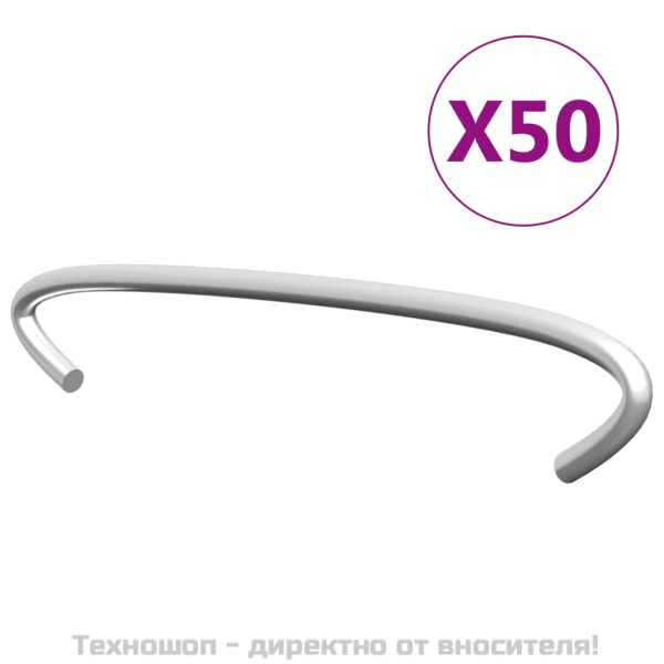 Куки за габиони, 50 бр, поцинкована стомана, 10 см