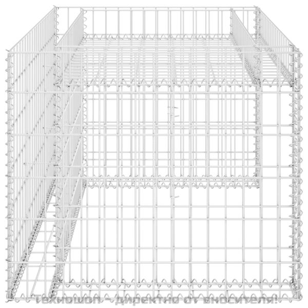 Гараж за косачка с повдигнато легло 110x80x60 см стоманена тел