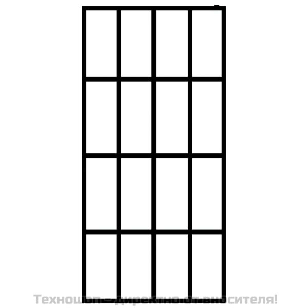 Параван за баня, прозрачно закалено стъкло, 80x195 см