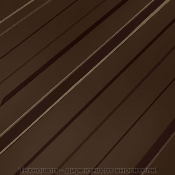 Покривни панели, 12 бр, поцинкована стомана, кафяви