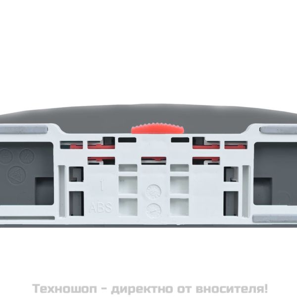 Тоалетна седалка плавно спускане бързо освобождаване сива овал