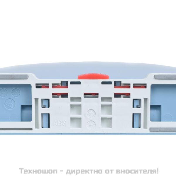 Тоалетна седалка плавно спускане бързо освобождаване синя овал