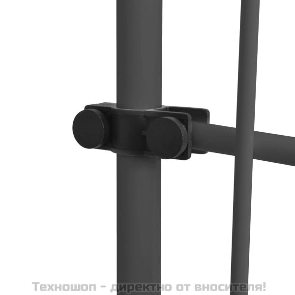 Ръчно прибиращ се сенник с LED, 300 см, антрацит