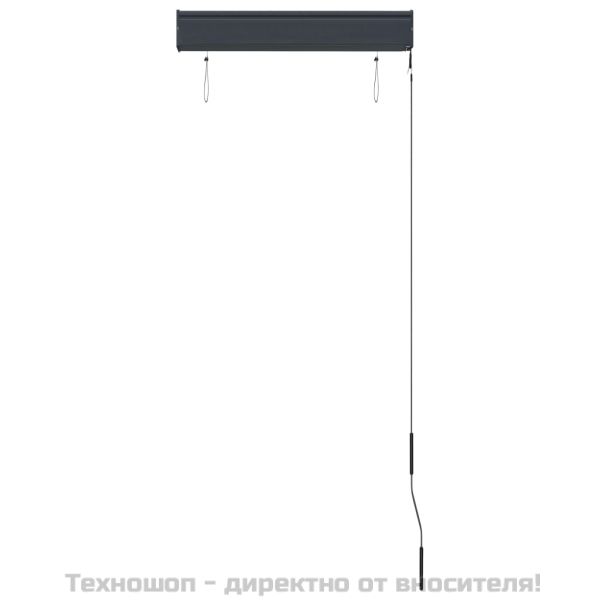 Външна ролетна щора, 60x250 см, оранжево и кафяво