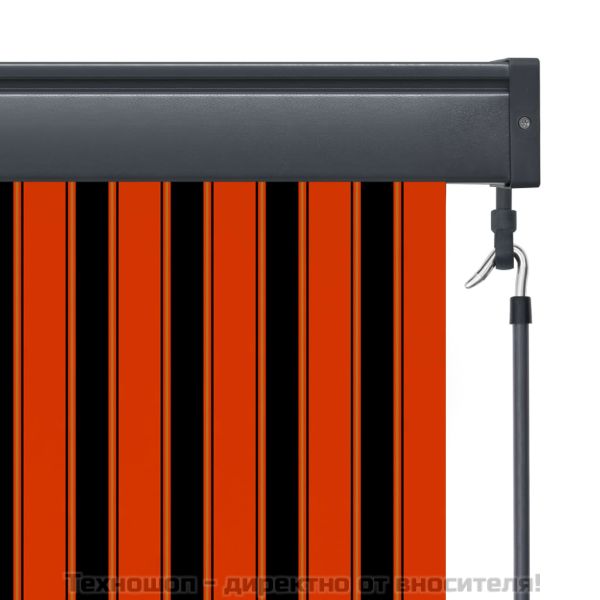 Външна ролетна щора, 60x250 см, оранжево и кафяво