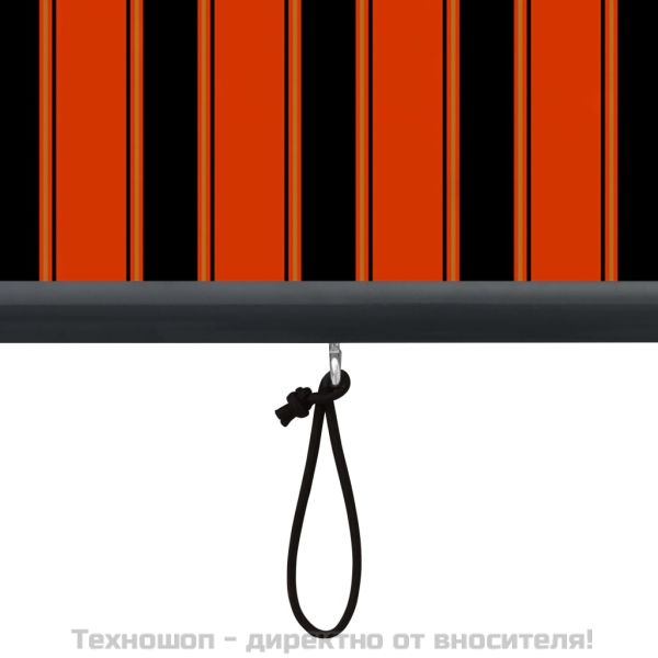 Външна ролетна щора, 60x250 см, оранжево и кафяво