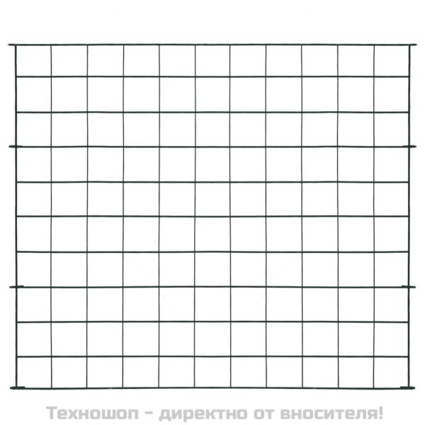 Комплект градински огради 77,5x64 см зелен