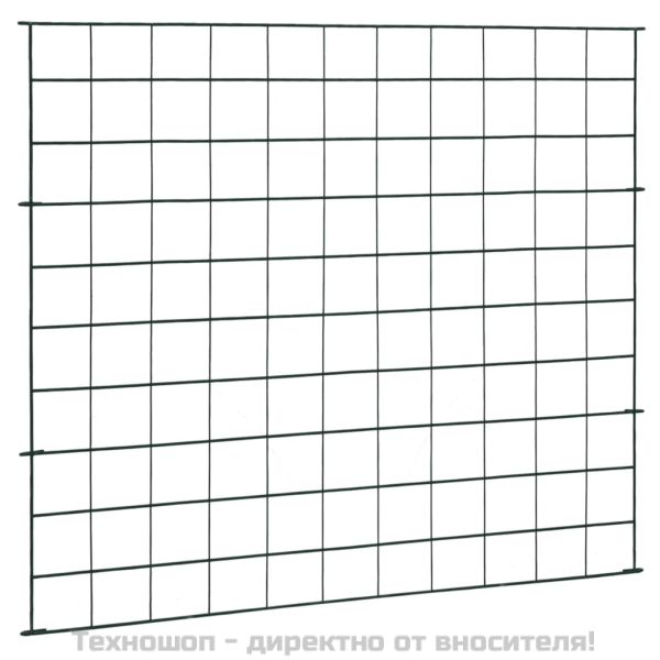 Комплект градински огради 77,5x64 см зелен