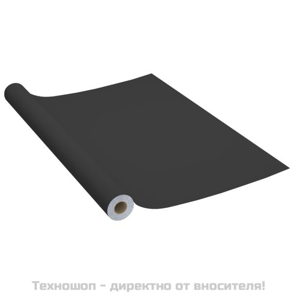 Самозалепващо фолио за мебели, черно, 500х90 см, PVC