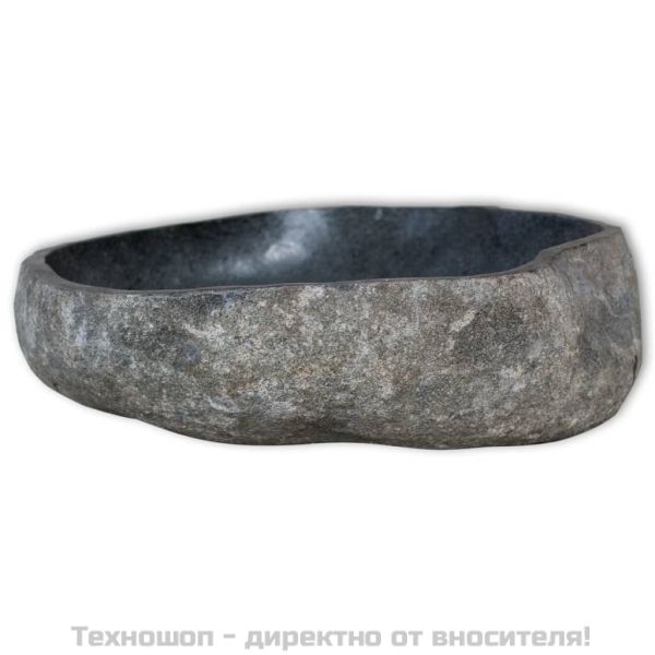 Мивка от речен камък, овална, (29-38)x(24-31) см