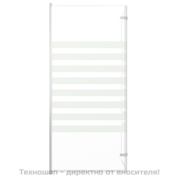 Душ кабина, 120x140 см, закалено стъкло, ивици