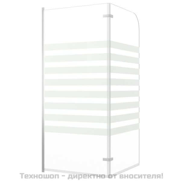 Душ кабина, 120x140 см, закалено стъкло, ивици