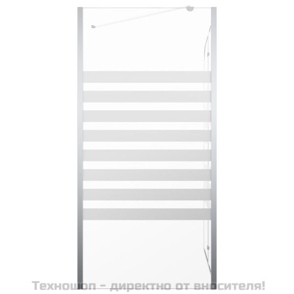 Параван за вана, 120x68x130 см, закалено стъкло, на ивици