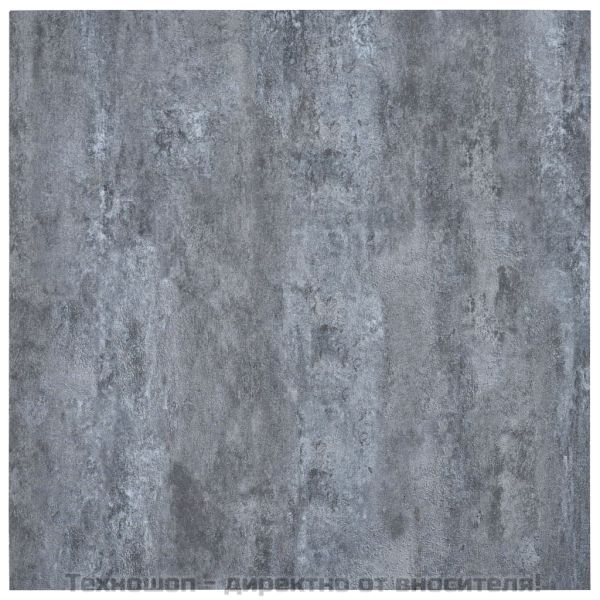 Самозалепващи подови дъски, 5,11 м², PVC, сив мрамор