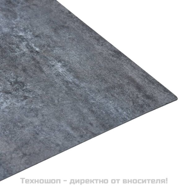 Самозалепващи подови дъски, 5,11 м², PVC, сив мрамор