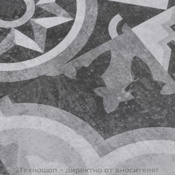 PVC подови дъски 5,02 м² 2 мм самозалепващи сиви шарки