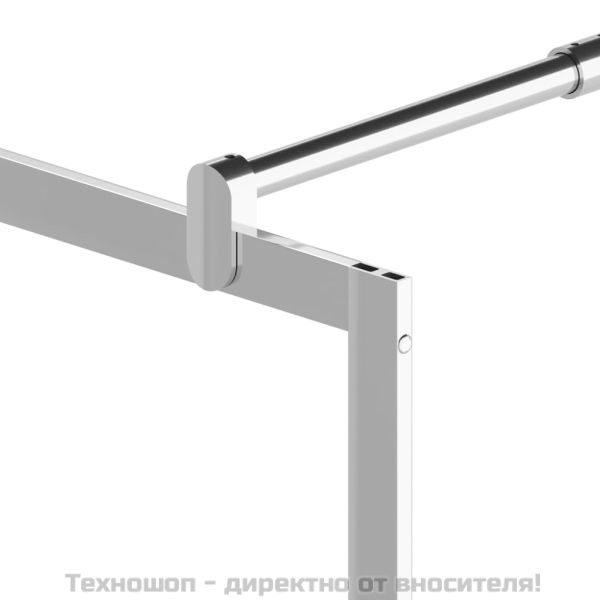 Стена за душ с прозрачно ESG стъкло, 80x195 см