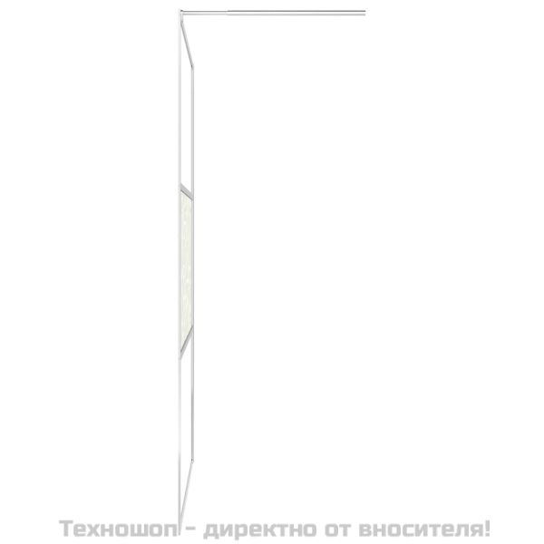 Стена за душ, ESG стъкло с дизайн на камъни, 80x195 см