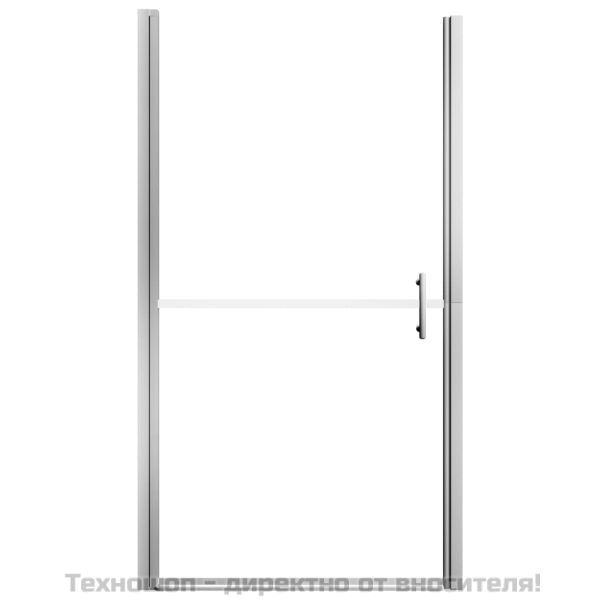 Врата за душ, закалено стъкло, 81x195 см