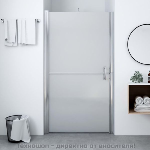 Врата за душ, матирано закалено стъкло, 81x195 см