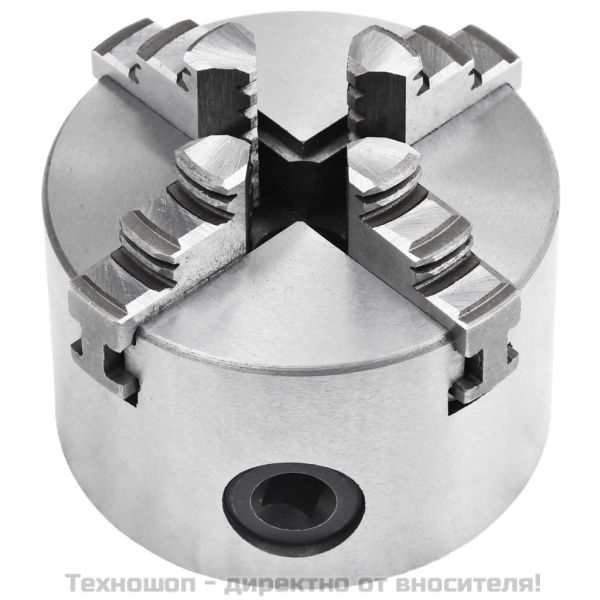 4-челюстен самоцентриращ патронник, 80 мм, стомана