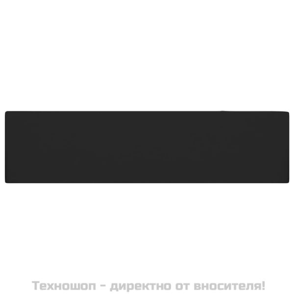 Мивка за баня с преливник, керамична, матово черна