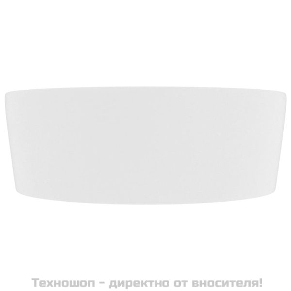 Луксозна мивка с преливник бял мат 36x13 см керамика