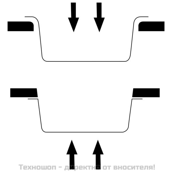 Кухненска мивка с преливник, сива, гранит