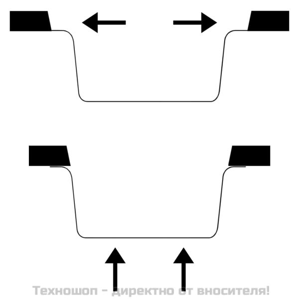Кухненска мивка с преливник, бяла, гранит