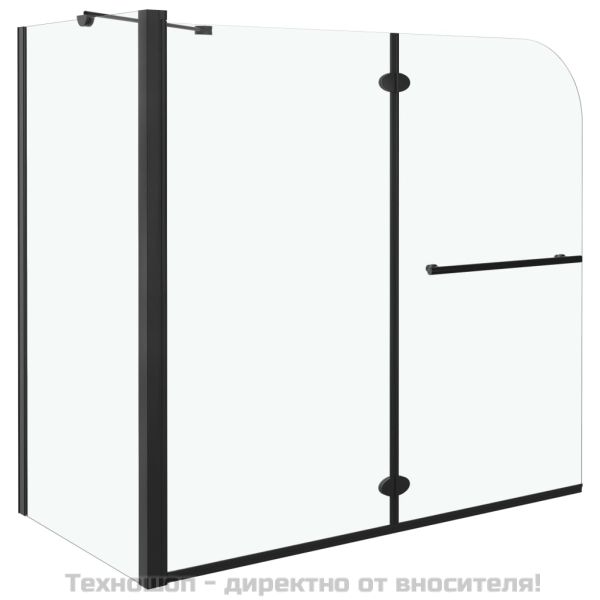 Двойно сгъваема душ кабина ESG 120x68x130 см черна