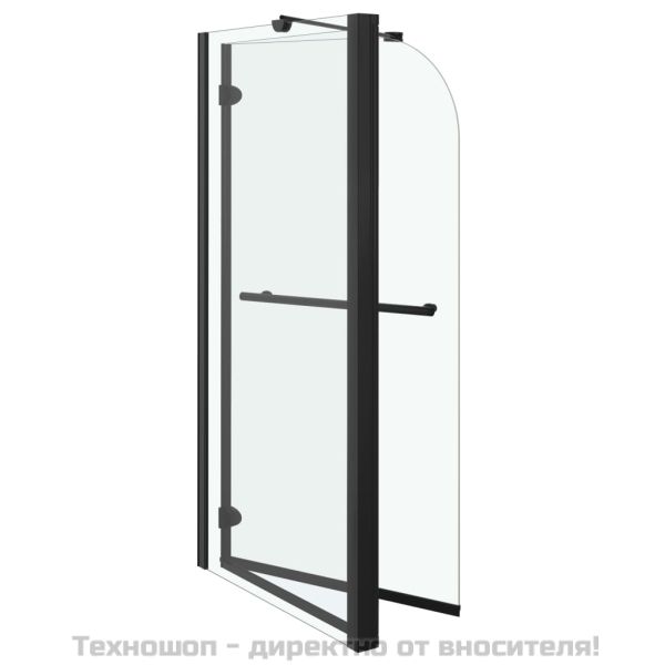 Двойно сгъваема душ кабина ESG 120x68x130 см черна