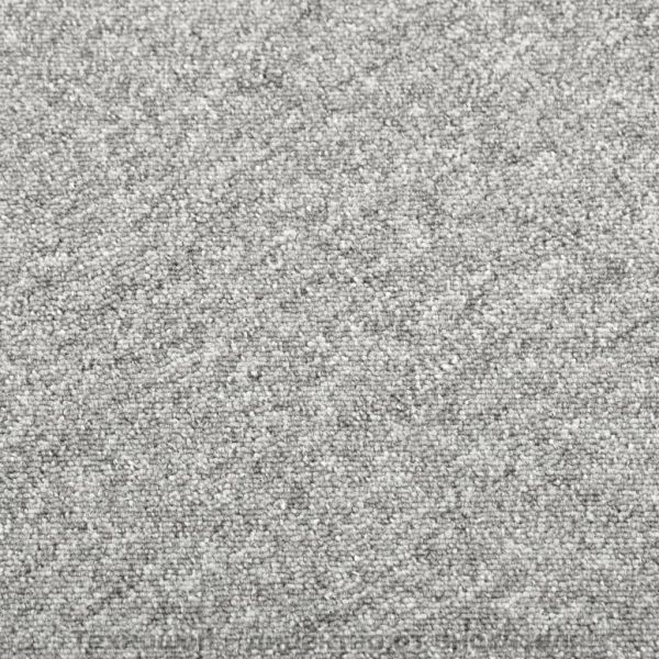 Килимни плочки за под, 20 бр, 5 м², 50x50 см, светлосиви