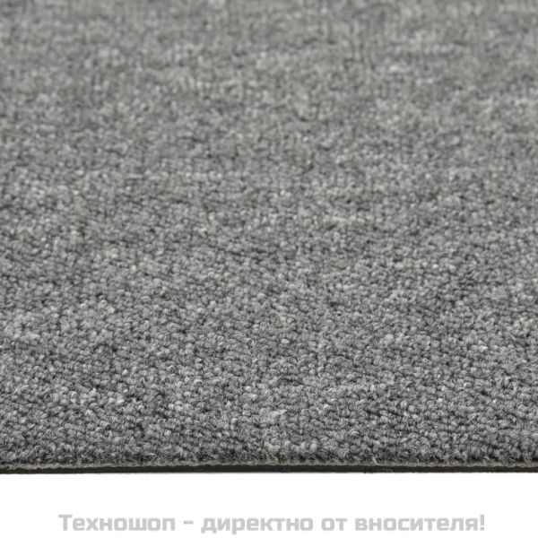 Килимни плочки за под, 20 бр, 5 м², 50x50 см, сиви