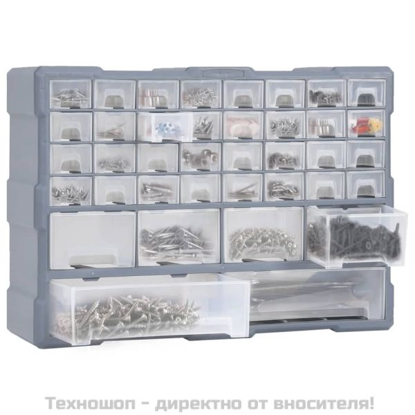 Шкаф органайзер с 38 чекмеджета, 52x16x37,5 см