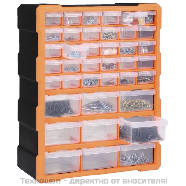 Шкаф органайзер с 39 чекмеджета, 38x16x47 см