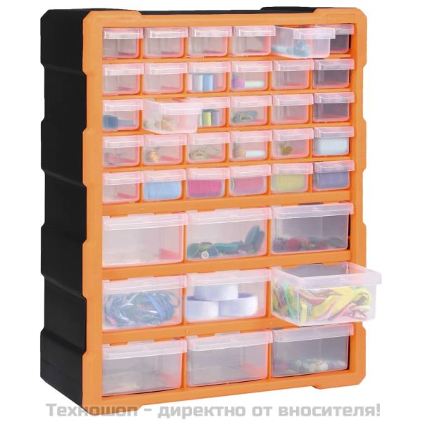 Шкаф органайзер с 39 чекмеджета, 38x16x47 см