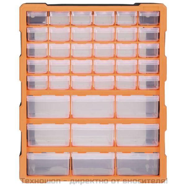 Шкаф органайзер с 39 чекмеджета, 38x16x47 см