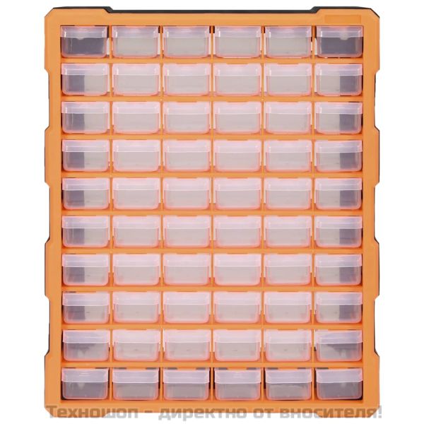 Шкаф органайзер с 60 чекмеджета, 38x16x47,5 см