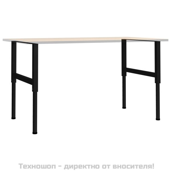 Подвижни рамки за работна маса 2 бр метал 85x(69-95,5) см черни