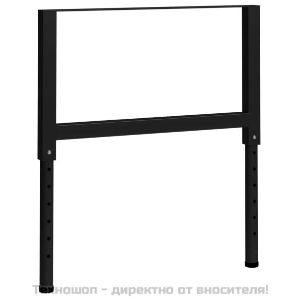 Подвижни рамки за работна маса 2 бр метал 85x(69-95,5) см черни