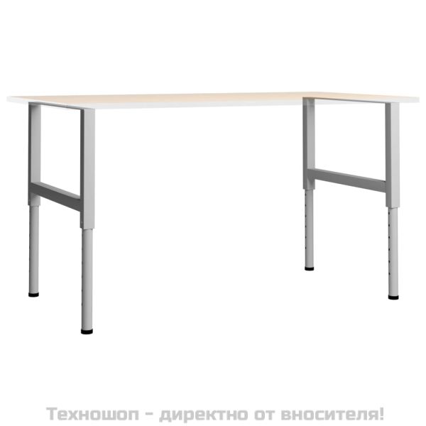 Подвижни рамки за работна маса 2 бр метал 85x(69-95,5) см сиви