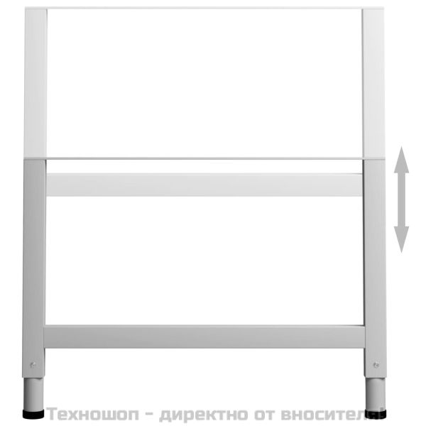 Подвижни рамки за работна маса 2 бр метал 85x(69-95,5) см сиви