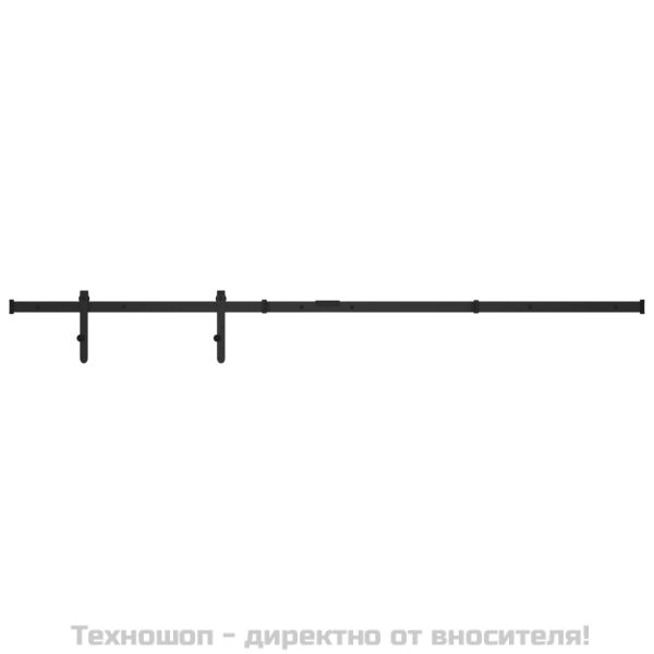 Комплект за мини плъзгаща врата за шкаф, стомана, 183 см