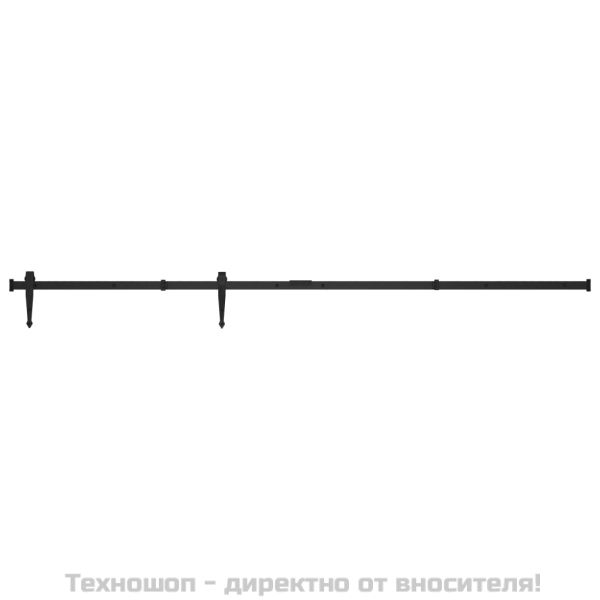 Комплект за мини плъзгаща врата за шкаф, стомана, 183 см
