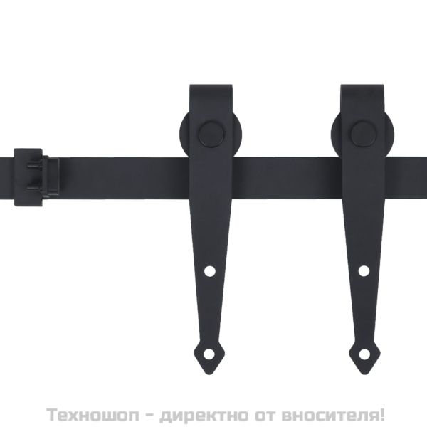 Комплект за мини плъзгаща врата за шкаф, стомана, 200 см