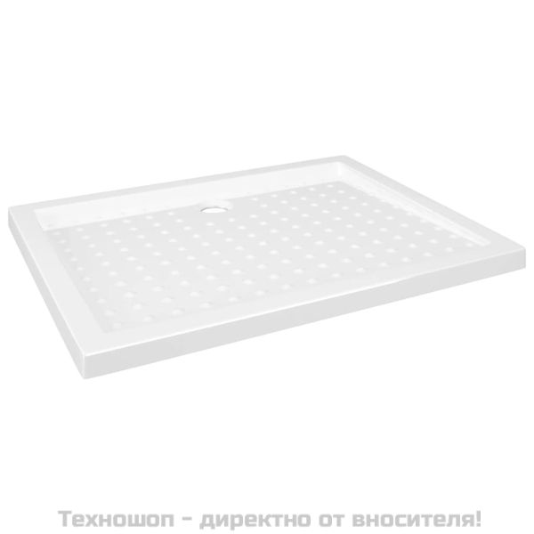 Душ корито с точки, бяло, 90x70x4 см, ABS