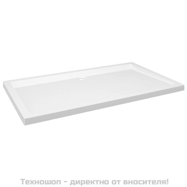 Правоъгълно ABS душ корито, бяло, 70x120 см
