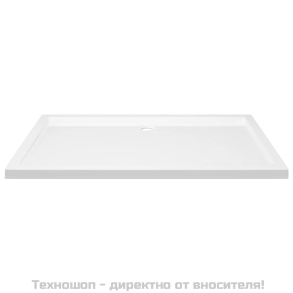 Правоъгълно ABS душ корито, бяло, 70x120 см
